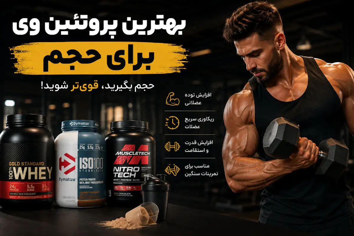 بهترین پروتئین وی برای حجم