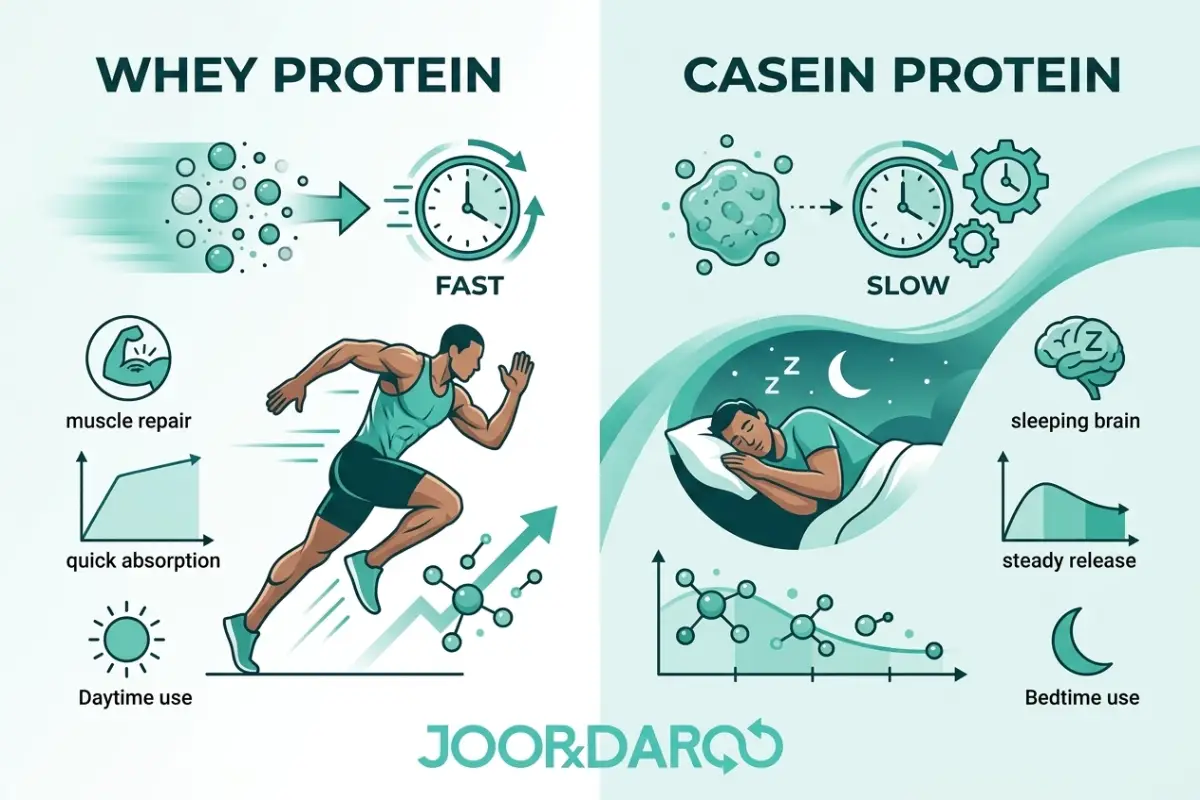 تفاوت پروتئین وی و کازئین